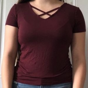 Maroon Top